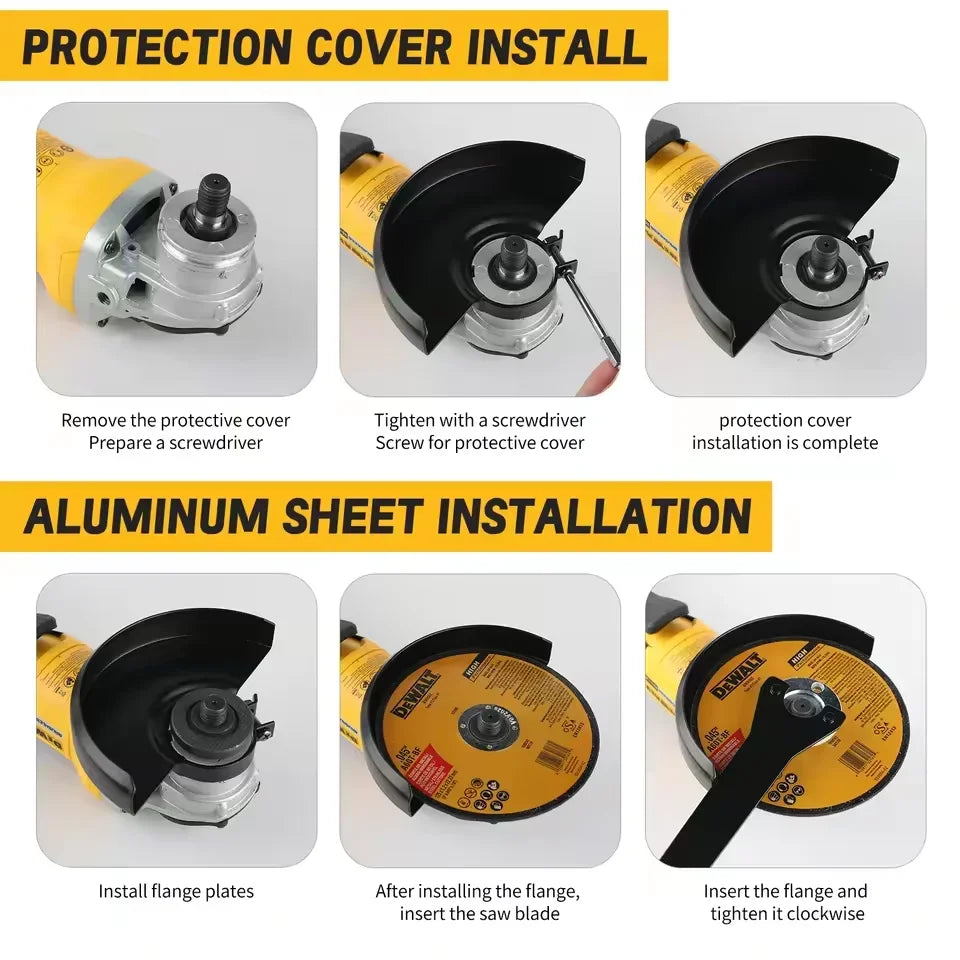 DEWALT DCG405 125mm flat head angle grinder bare machine tool cutting machine 18V lithium battery brushless tools