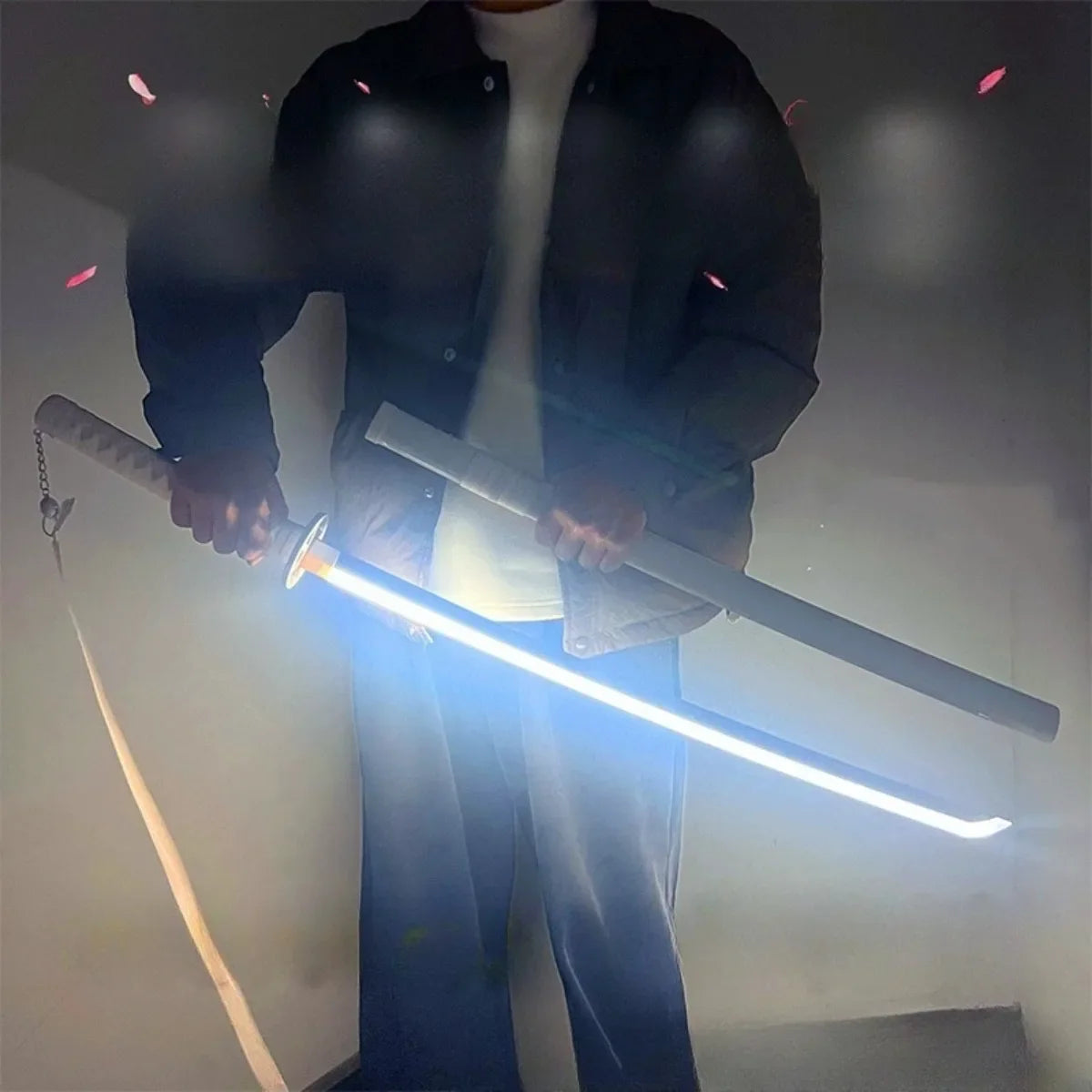 Luminous Bleach Katana Led Light Sword Anime Ichigo Cosplay Prop Ninja Knife Real Japanese Katana Original Samurai Sabre Toy