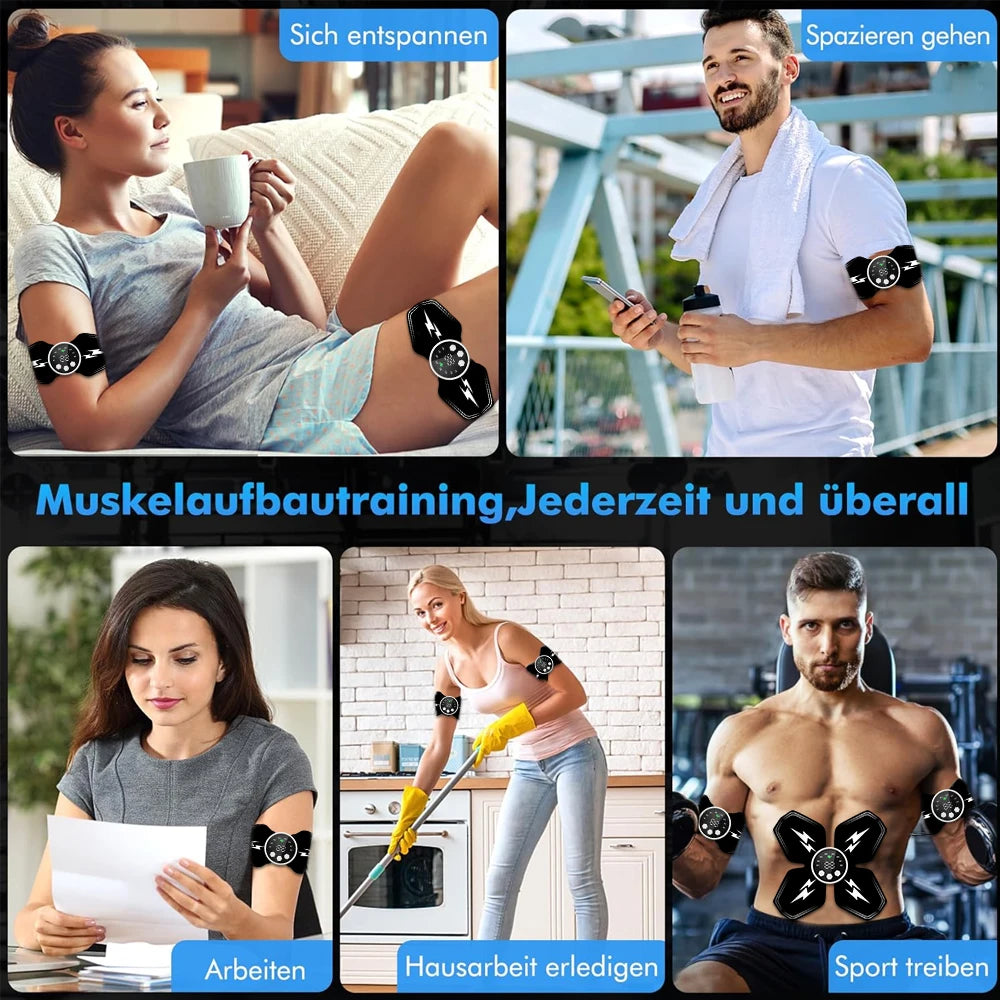Intelligent EMS Abdominal and Hip Health Device Abdominal Trainer Home Sports Lazy Fitness Equipment USB Charging Version
