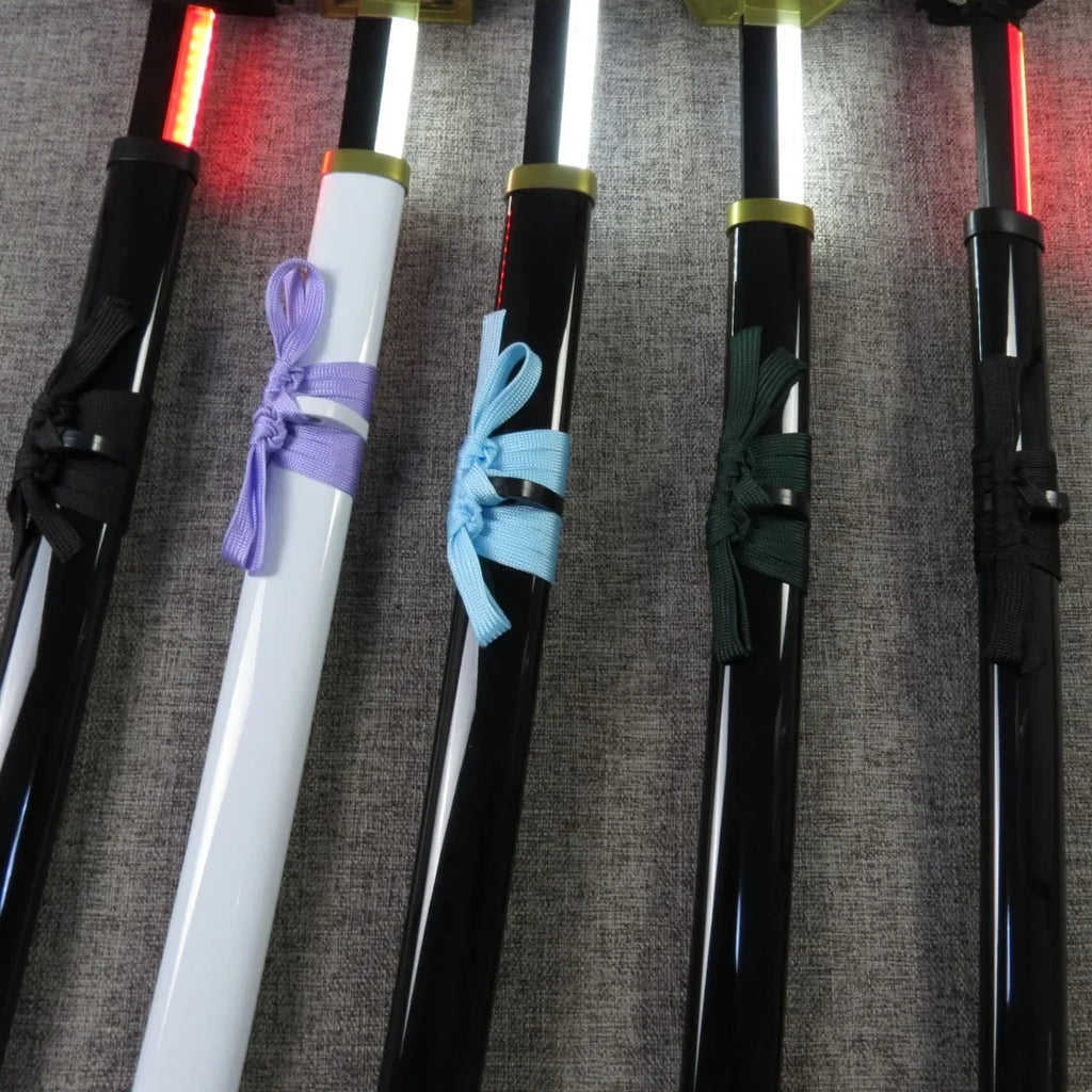 Luminous Bleach Katana Led Light Sword Anime Ichigo Cosplay Prop Ninja Knife Real Japanese Katana Original Samurai Sabre Toy