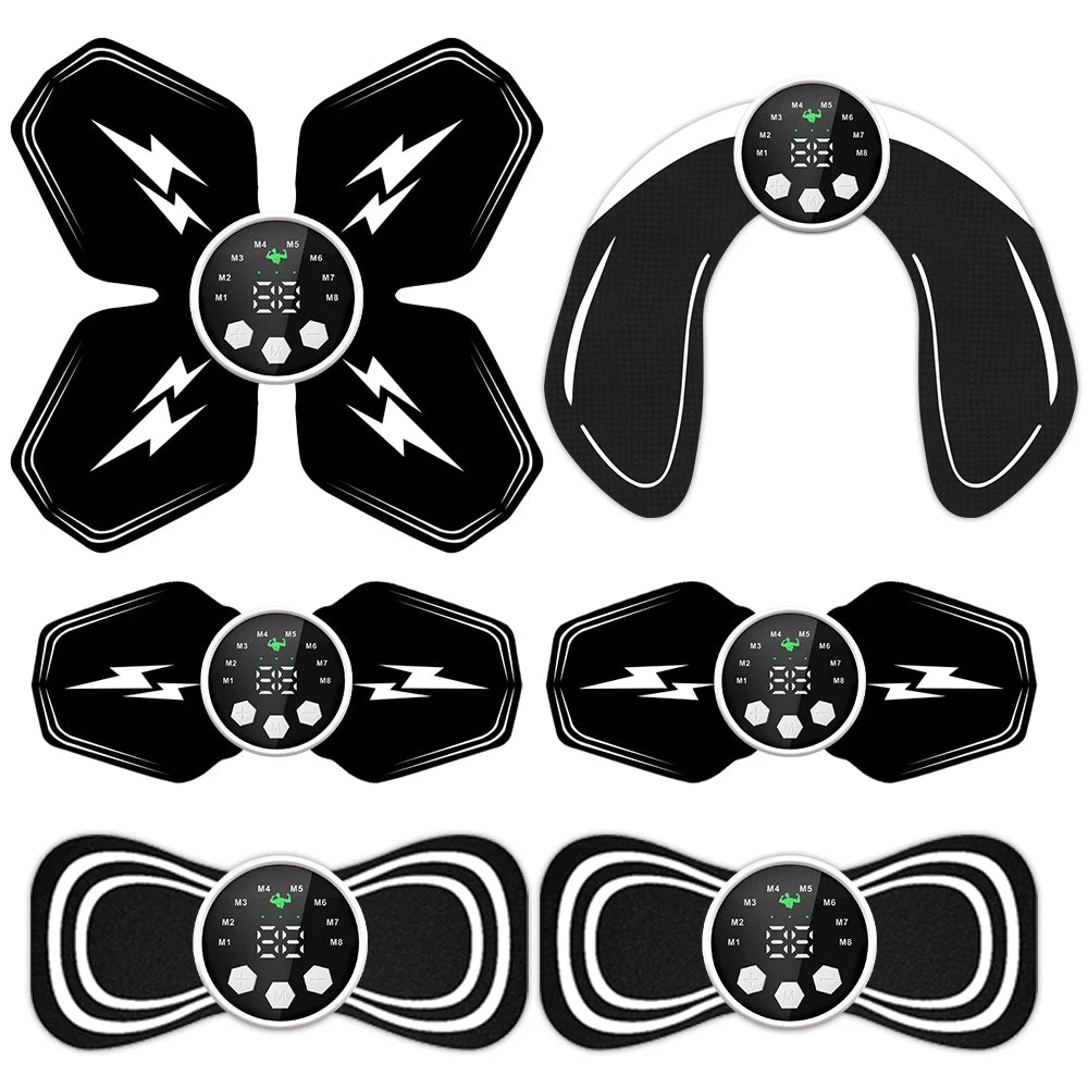 Intelligent EMS Abdominal and Hip Health Device Abdominal Trainer Home Sports Lazy Fitness Equipment USB Charging Version