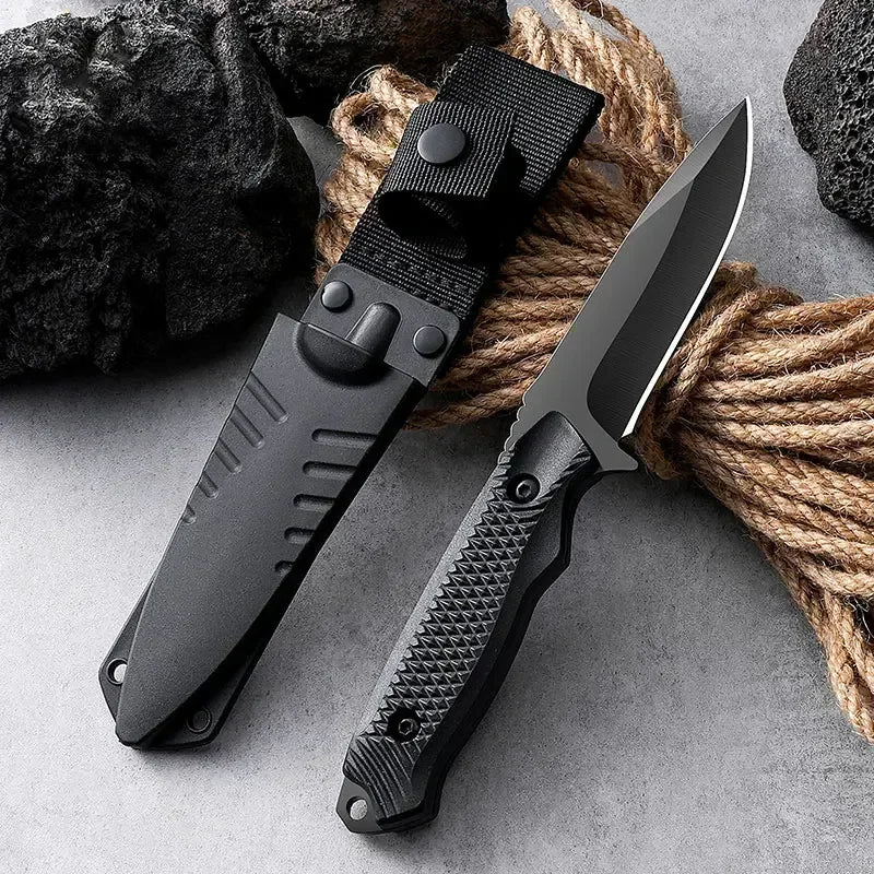 Outdoor Camping Straight Knife — Portable Fishing & Climbing Blade