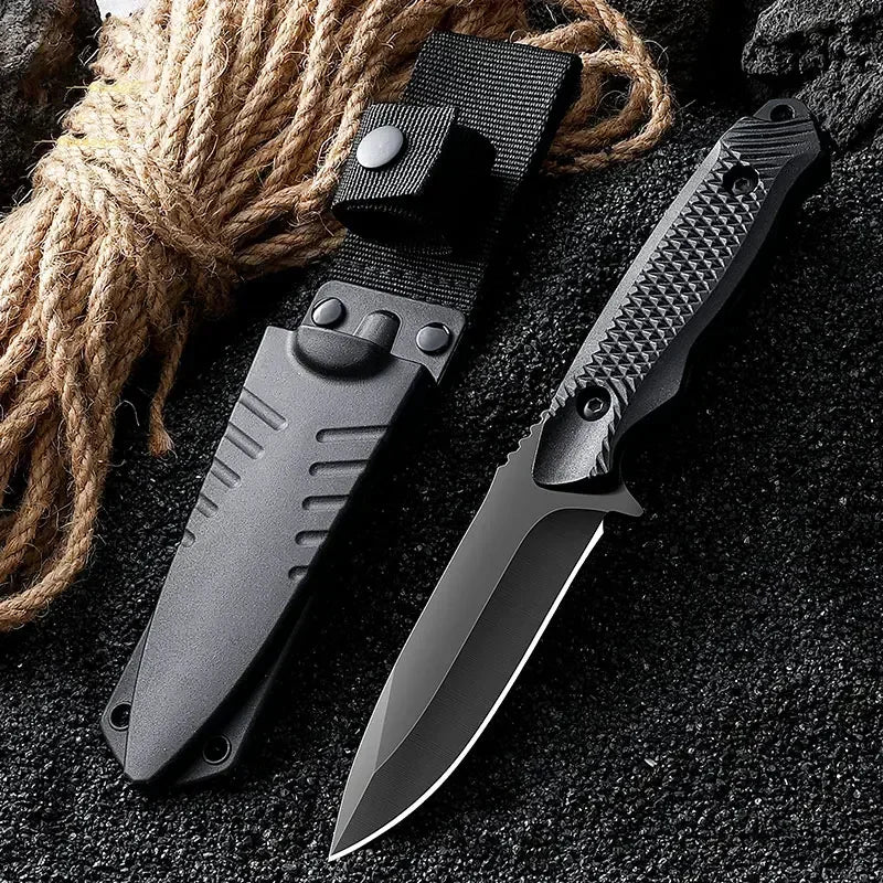 Outdoor Camping Straight Knife — Portable Fishing & Climbing Blade