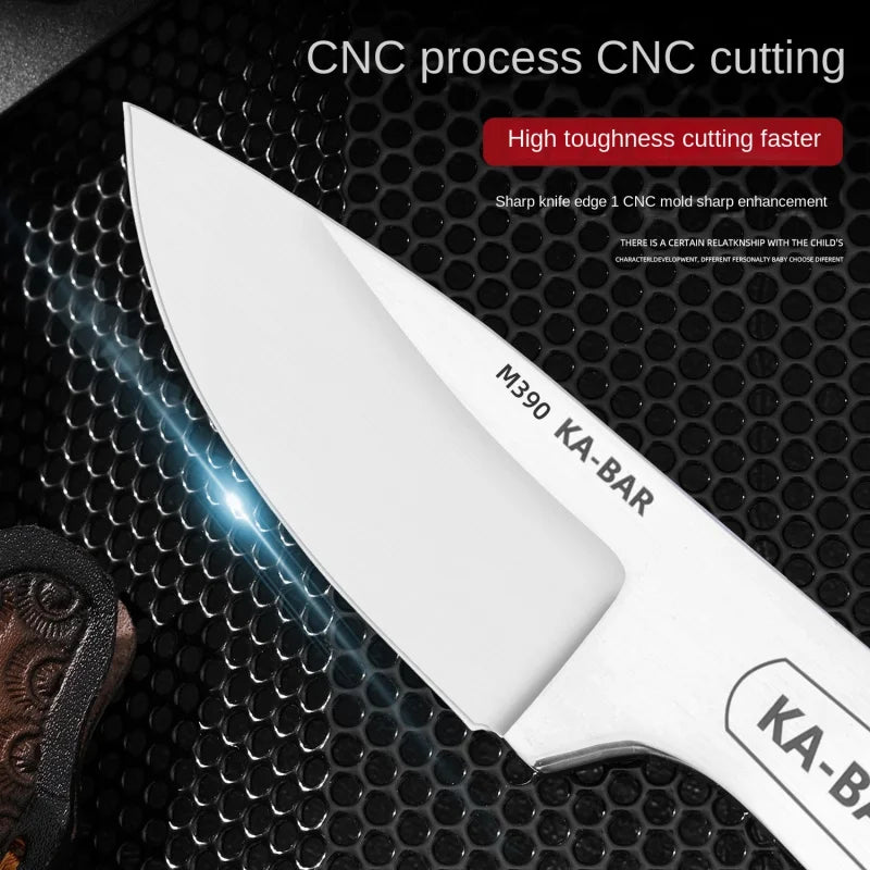 Retro KaBar Fixed Blade Knife with Sheath