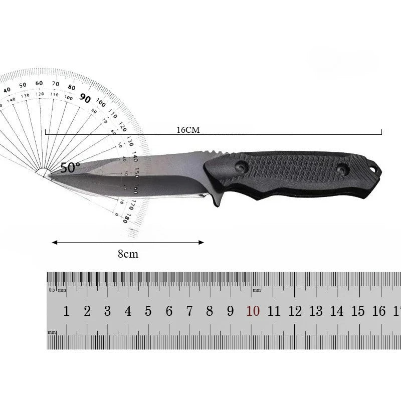 Outdoor Camping Straight Knife — Portable Fishing & Climbing Blade