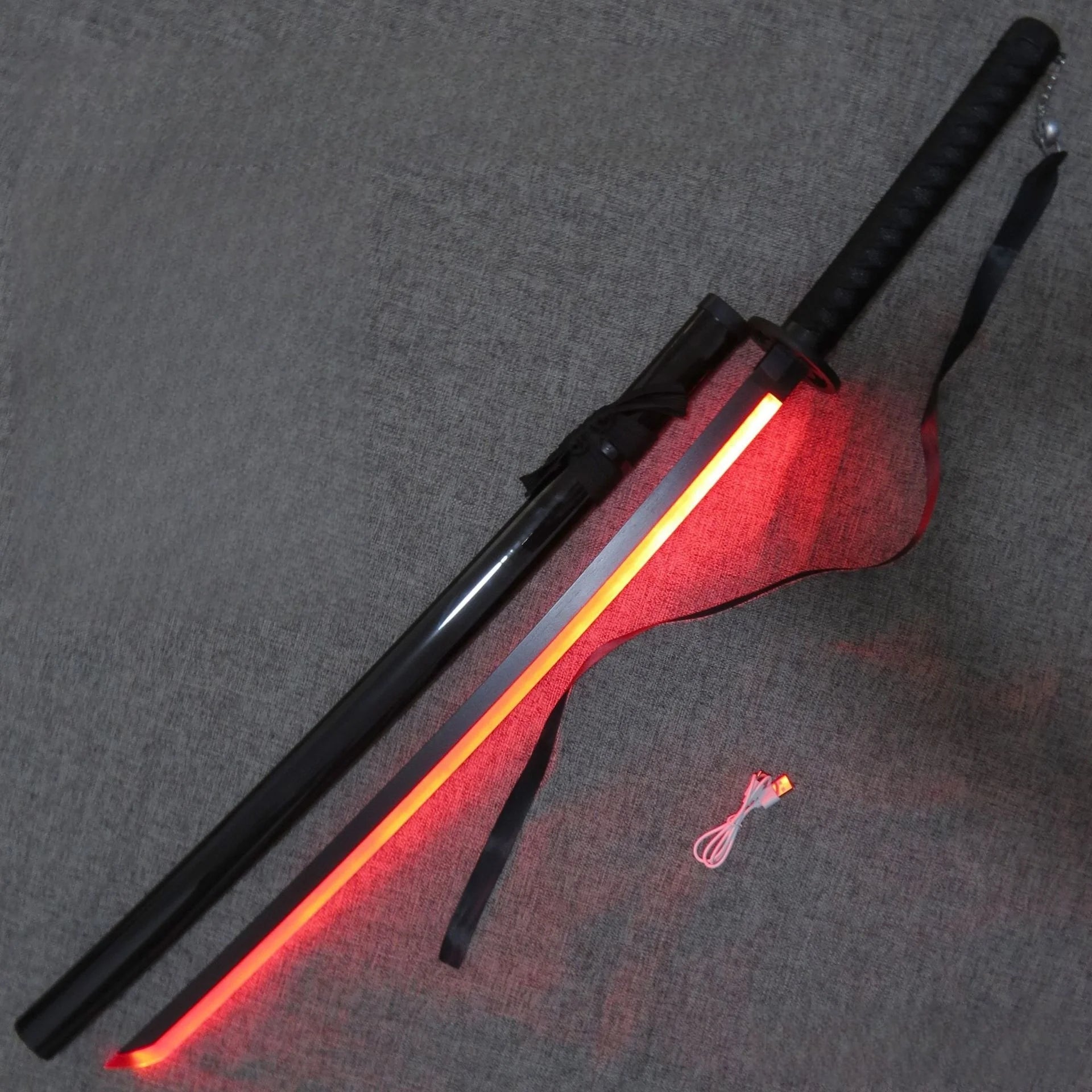 Luminous Bleach Katana Led Light Sword Anime Ichigo Cosplay Prop Ninja Knife Real Japanese Katana Original Samurai Sabre Toy