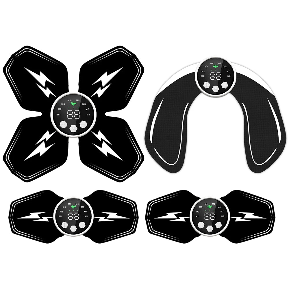Intelligent EMS Abdominal and Hip Health Device Abdominal Trainer Home Sports Lazy Fitness Equipment USB Charging Version