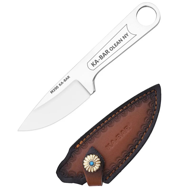 Retro KaBar Fixed Blade Knife with Sheath