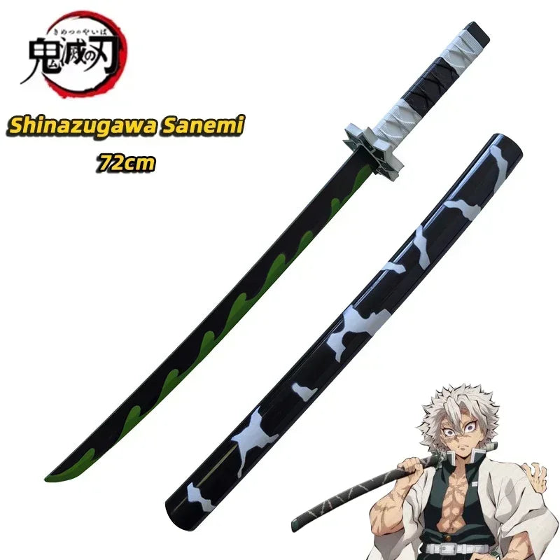 Demon Slayer Katana Original Assembled Anime Sword Cosplay Props Orange Rengoku Kyoujurou Kochou Kanae Swords 72cm