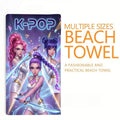 K-Pop Cyberpunk Anime Beach Towel