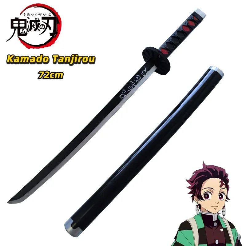 Demon Slayer Katana Original Assembled Anime Sword Cosplay Props Orange Rengoku Kyoujurou Kochou Kanae Swords 72cm