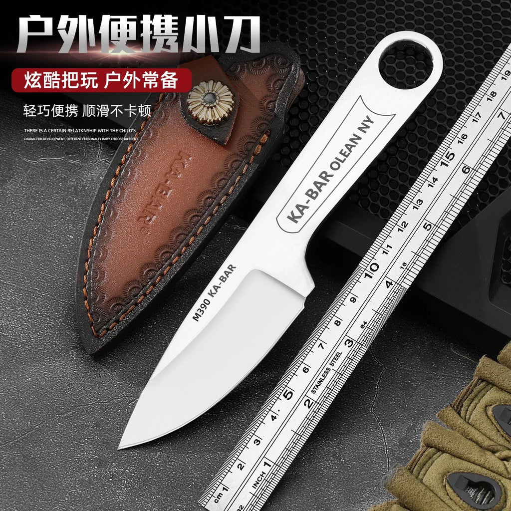 Retro KaBar Fixed Blade Knife with Sheath