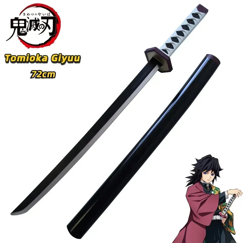 Demon Slayer Katana Original Assembled Anime Sword Cosplay Props Orange Rengoku Kyoujurou Kochou Kanae Swords 72cm