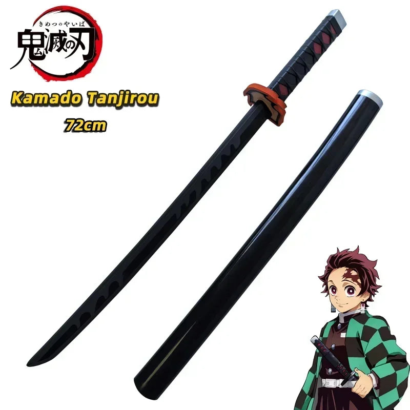 Demon Slayer Katana Original Assembled Anime Sword Cosplay Props Orange Rengoku Kyoujurou Kochou Kanae Swords 72cm