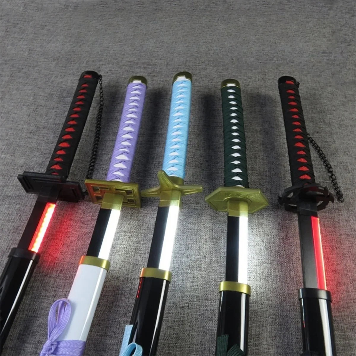 Luminous Bleach Katana Led Light Sword Anime Ichigo Cosplay Prop Ninja Knife Real Japanese Katana Original Samurai Sabre Toy