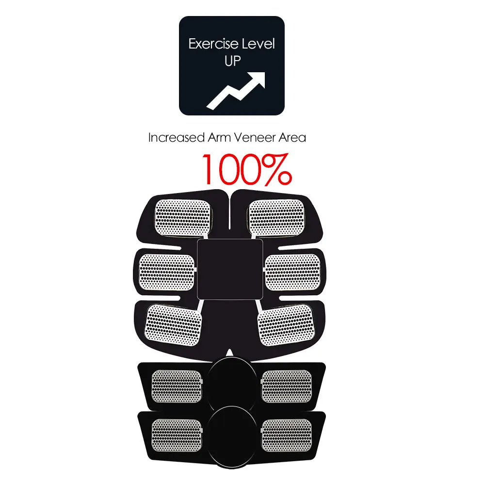 Muscle Stimulator Hips Arms Abdomen Muscle Trainer Abs EMS Wireless Smart Abdominal Muscle Toner Home Slimming Fitness Machine